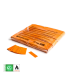 Confeti Papel Rectangular Naranja Biodegradable