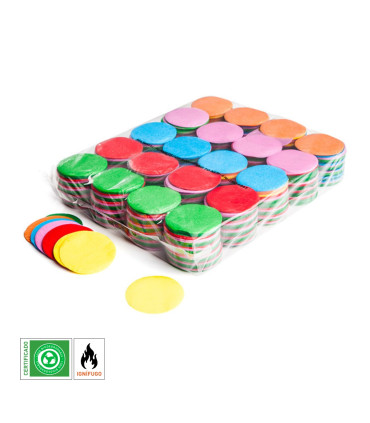 Confeti papel redondo multicolor Biodegradable