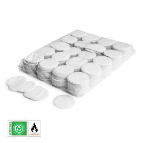 White Biodegradable Round Paper Confetti