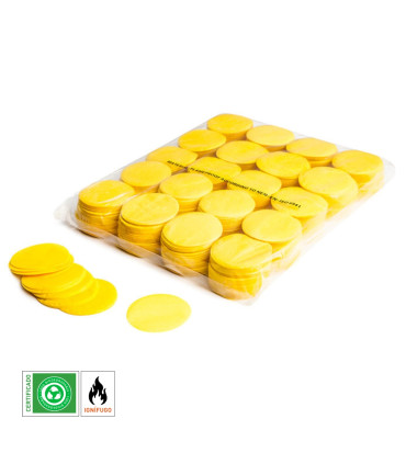 Confeti papel redondo Amarillo Biodegradable