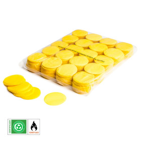 Yellow Biodegradable Round Paper Confetti
