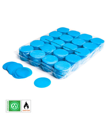 Confeti papel redondo Azul claro Biodegradable
