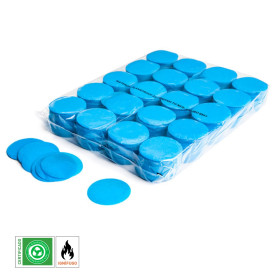 Light blue biodegradable round paper confetti