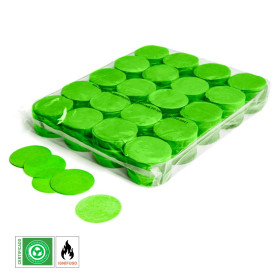 Light green biodegradable round paper confetti