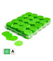 Light green biodegradable round paper confetti