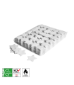 Biodegradable white star confetti