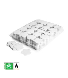 Biodegradable white paper flower confetti