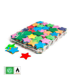Confeti papel estrellas multicolor Biodegradable