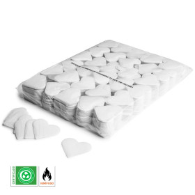 Biodegradable White Heart Paper Confetti