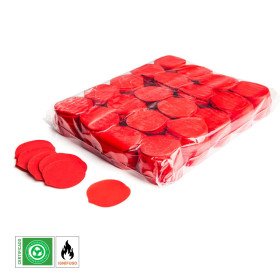 Biodegradable red paper confetti petals