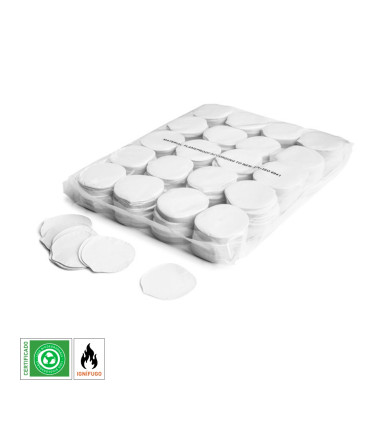 Biodegradable white paper confetti petals