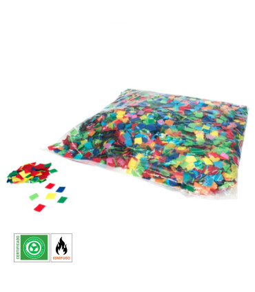 Multicoloured square paper confetti Biodegradable