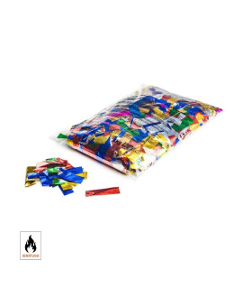 Multicoloured rectangular metallic confetti