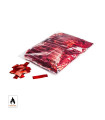 Confeti metalizado rectangular rojo