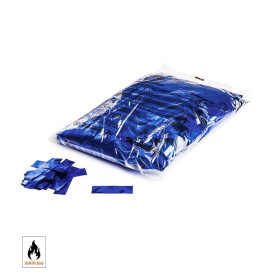 Blue rectangular metallic confetti