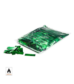 Confeti metalizado rectangular verde