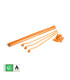 Serpentina papel 5 x 0,85 m. naranja Biodegradable