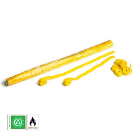 Paper streamer 10 m x 1.5 cm. Yellow Biodegradable