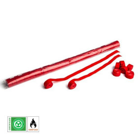 Paper streamer, 10 m x 1.5 cm, red, biodegradable