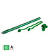 Paper streamer 10 m x 1.5 cm, green, biodegradable