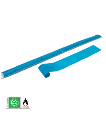 Paper streamer 10 m. x 5cm. light blue