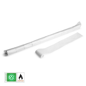 Paper streamer, 10 m x 5 cm, white, biodegradable