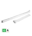 Paper streamer, 10 m x 5 cm, white, biodegradable
