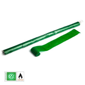 Paper streamer 10 m x 5 cm, green, biodegradable