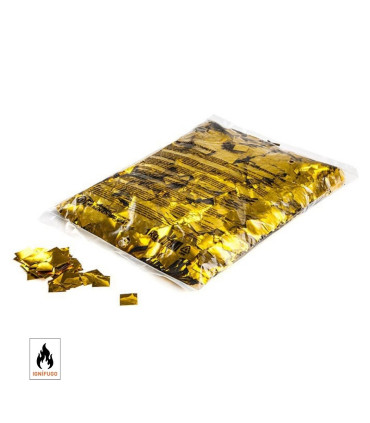 Confeti metalizado cuadrado oro