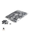 Silver square metallic confetti