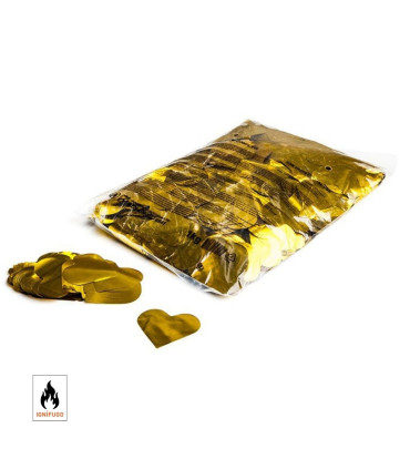Gold heart metallic confetti