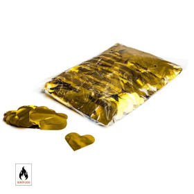 Gold heart metallic confetti