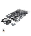 Silver heart metallic confetti