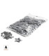 Silver star metallic confetti