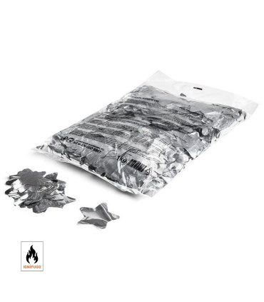 Silver star metallic confetti
