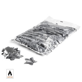 Silver star metallic confetti