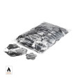 Silver metallic flower confetti