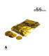 55mm round gold metallic confetti