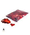 Metallic red heart confetti