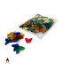 Multicoloured metallic butterfly confetti