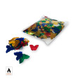 Confeti metalizado mariposas multicolor
