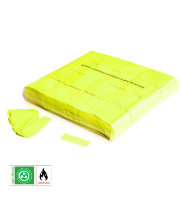 Confeti papel fluor Amarillo Biodegradable