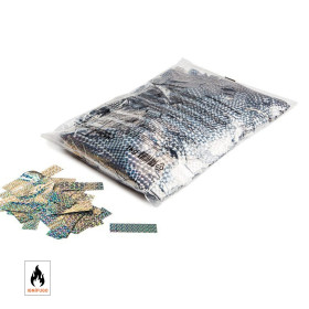 Silver laser metallic confetti