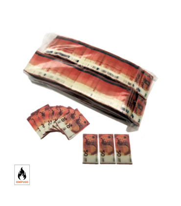 Rectangular Confetti 50 € Banknotes