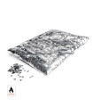Silver metallic confetti rain