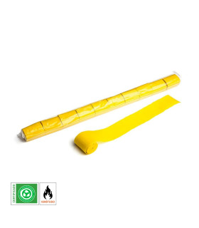 Paper streamer, 20 m x 5 cm, yellow