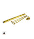 Metal streamer 5 x 0.85 m, gold