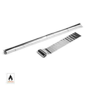 Serpentina metal 10 m. x 5 cm. plata