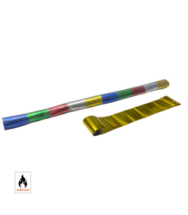 Serpentina metal 20 m. x 5 cm. Multicolor