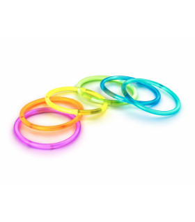 Barras | Pulseras luminosas fluorescentes 100 Unidades